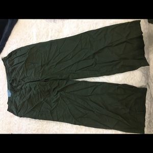 Army Green Linen Pants (brand new- never worn)